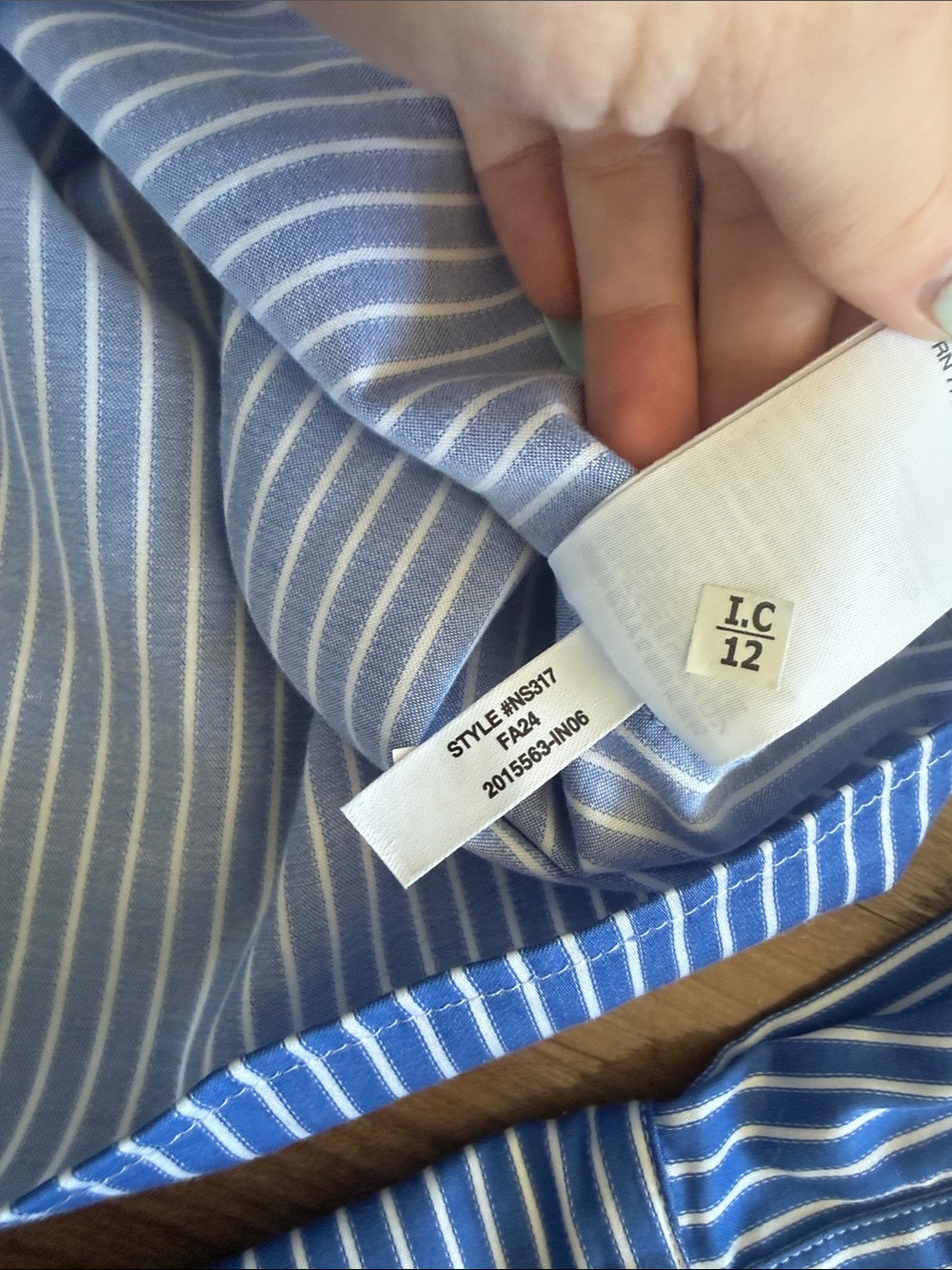 NWT Madewell Relaxed Button Up Shirt Striped Small Preppy Coastal - Picture 5 of 7